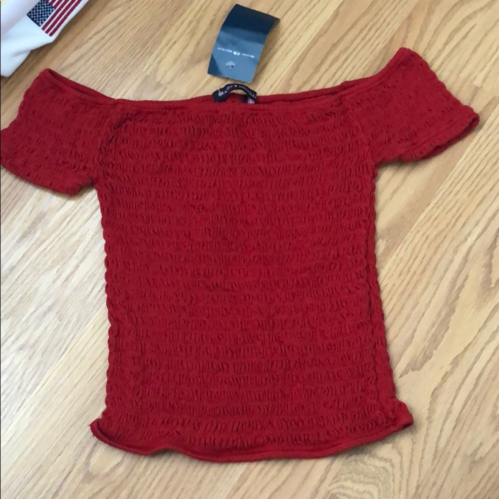 red charlene top